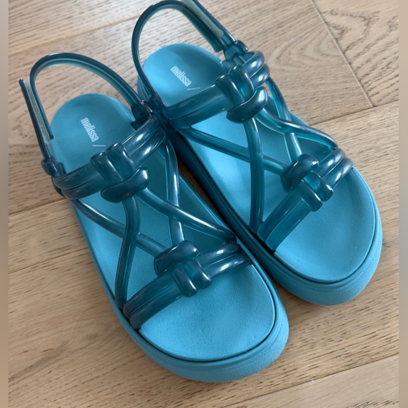 Melissa Women's Teal Sandals - Picture 2 of 4